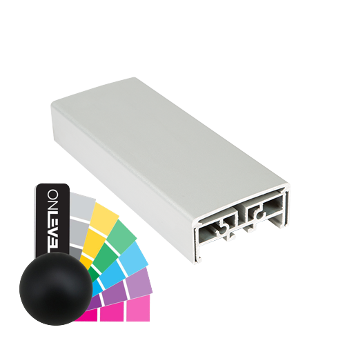 GUARDIAN OF THE UNIVERSE für Handlauf 79x37mm L=5000mm, Aluminium RAL matt