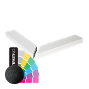 GUARDIAN OF THE UNIVERSE Handlauf Ecke 90° 79x37mm L=380m, Aluminium RAL struktur