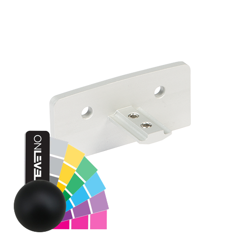 GUARDIAN OF THE UNIVERSE handrail wall connector 79x37mm , aluminum RAL matt