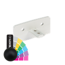 GUARDIAN OF THE UNIVERSE Wandflansch für Handlauf 70x30mm, Aluminium RAL matt