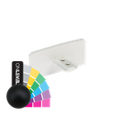 GUARDIAN OF THE UNIVERSE handrail endcap 79x37mm , aluminum RAL matt