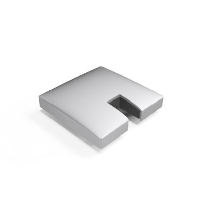 GUARDIAN OF THE UNIVERSE endpost endcap open 58x58mm, alum. RAL shiny