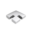 GUARDIAN OF THE UNIVERSE Eckpfosten oben offen Endkappe 58x58mm, Aluminium RAL ARMOR