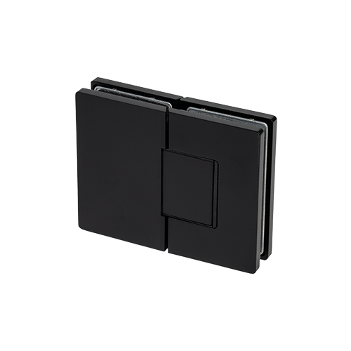 XTREME shower door swing hinge glass-glass 180° with zero position adjustment for glass 8/10mm, brass Stealth Black