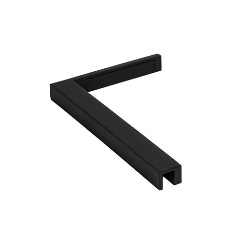 Stabilisation d'angle paroi-verre 90° gauche, laiton Stealth Black
