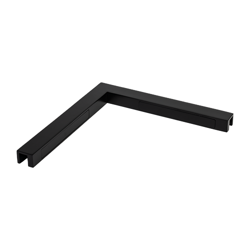 Stabilisation d'angle verre-verre 90°, laiton Stealth Black
