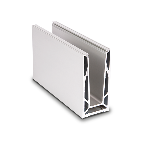 TL-6080 Glasprofil L=200mm Aluminium natur eloxiert