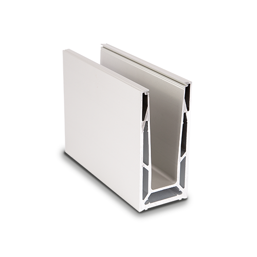 TL-6140 Glasprofil L=200mm aluminium natur anodiserad