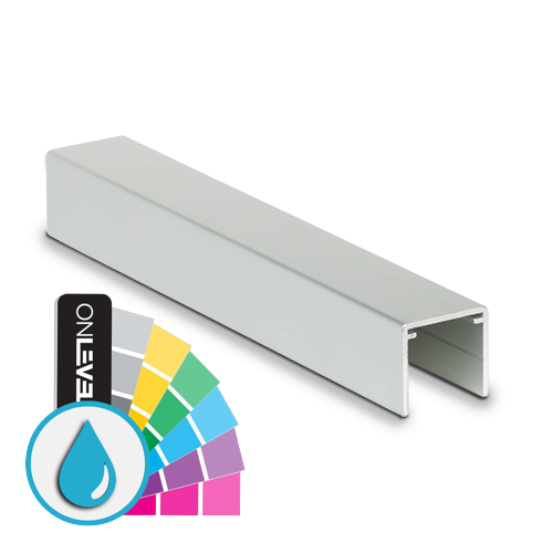 Handlauf U-Profil 30x28x2mm L=5000mm, Aluminium RAL ARMOR