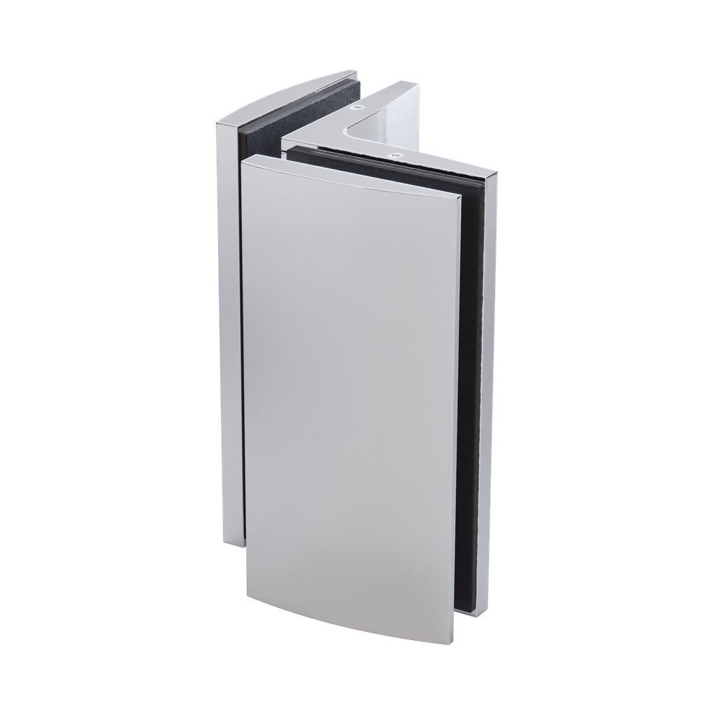 ZUPPA connector glass-glass 90° glass 6/8/10mm, brass chrome plated