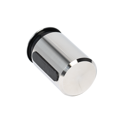 SunView door handle Ø35mm 1-sided service glass 8-12mm (incl. glass rubber), AISI 304 satined