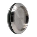 SunView poignée coquille Ø65mm, verre 8-12mm inox 304 brossé