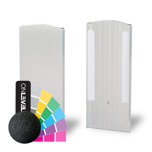 TL-3010 Endkappe links Aluminium RAL struktur