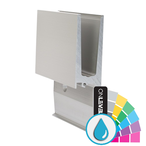 TL-3011 Glasprofil L=5000mm Aluminium RAL ARMOR