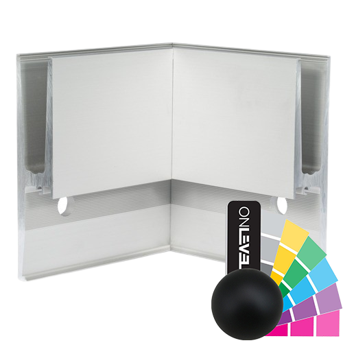 TL-3011 Binnenhoek 90° aluminium RAL mat