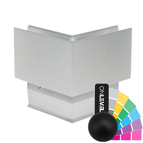 TL-3011 Buitenhoek 90° aluminium RAL mat