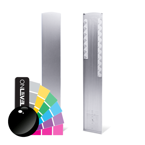 TL-3011 Endkappe links halbe Höhe Abdeckkappe Treppenaufgang Aluminium RAL glänzend