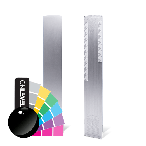 TL-3011 Endkappe rechts halbe Höhe Abdeckkappe Treppenaufgang Aluminium RAL glänzend