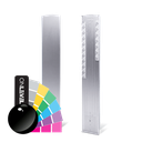 TL-3011 Endkappe rechts halbe Höhe Abdeckkappe Treppenaufgang Aluminium RAL glänzend