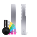 TL-3011 Endkappe rechts halbe Höhe Abdeckkappe Treppenaufgang Aluminium RAL matt
