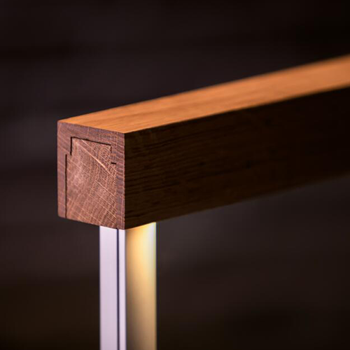 LAZORTRACK Komplettset Holz für Glastüren