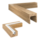 Ecken für Glashalterung