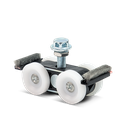 INFINITYSLIDE 69kg looprol met borstel, kunststof zwart