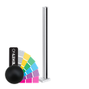 GUARDIAN OF THE UNIVERSE eindstaander top open 58x58mm H=1100mm glas 10.76mm, alum. RAL mat