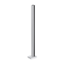 GUARDIAN OF THE UNIVERSE endpost top handrail 58x58mm H=1100mm glass 10.76mm, aluminum mill finish