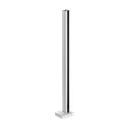 GUARDIAN OF THE UNIVERSE midpost top handrail 58x58mm H=1100mm glass 10.76mm, aluminum mill finish