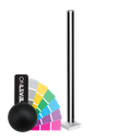 GUARDIAN OF THE UNIVERSE d'angle poster en haut ouvert 58x58mm H=1100mm verre 10.76mm, alum. RAL mat