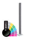 GUARDIAN OF THE UNIVERSE Eckpfosten für Handlauf 58x58mm H=1100mm Glas 10-10.76mm, Aluminium RAL glänzend