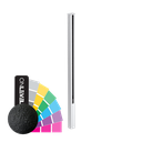 GUARDIAN OF THE UNIVERSE Endpfosten Seitenmontage oben geschlossen 58x58mm H=1400mm Glas 10-10.76mm, Aluminium RAL matt