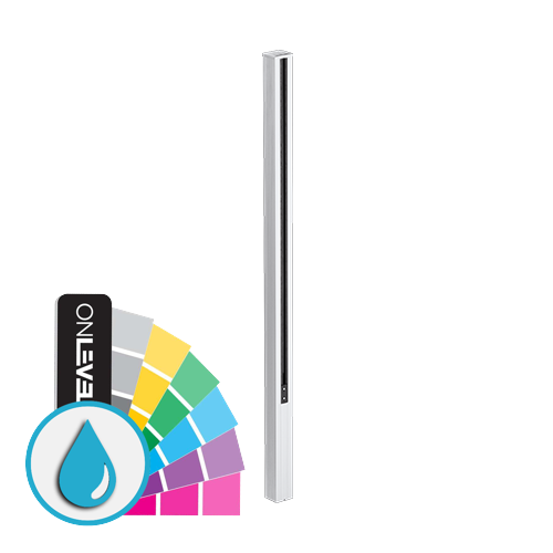 GUARDIAN OF THE UNIVERSE midden staander zijkant gesloten 58x65mm H=1400mm glas 10.76mm, aluminium ARMOR RAL