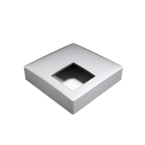 GUARDIAN OF THE UNIVERSE afdekkap hoekstaander 58x58mm, alum. nat. geanodiseerd