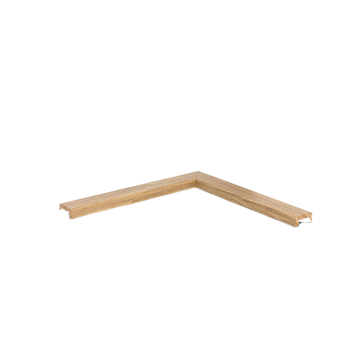 Protection du bord du verre 24x6x1mm 90° chêne laqué auto-adhésif incl. 