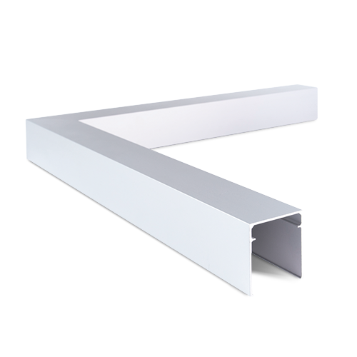 LAZORTRACK angle intérieur 90° 42x48mm, aluminium anodisé