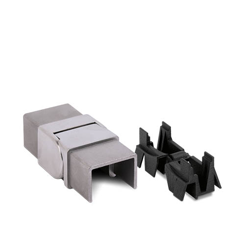 LAZORTRACK hoek verb. 40x30x1mm verticaal verstelbaar 180-135° rvs 316 geborsteld