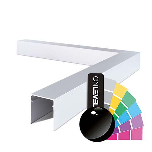 LAZORTRACK angle extérieur 90° 42x48mm, alum. RAL brillant