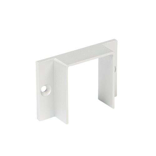 LAZORTRACK muurflens 42x48mm, alum. nat. geanodiseerd