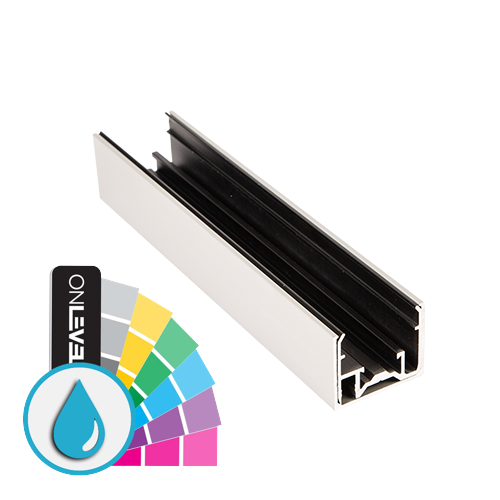 LAZORTRACK Wandhandlauf Satz 42x34mm L=2.5m, Aluminium ARMOR RAL