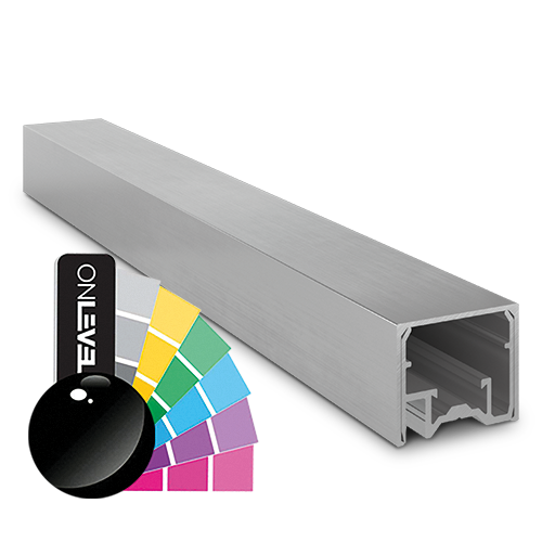 LAZORTRACK Wandhandlauf 42x34mm L=5000mm, Alum. RAL glänzend
