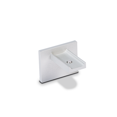 LAZORTRACK wall handrail 42x34mm Endcap, aluminum mill finish
