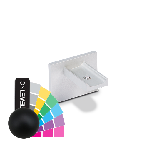 LAZORTRACK Wandhandlauf 42x34mm Endkappe, Alum. RAL matt