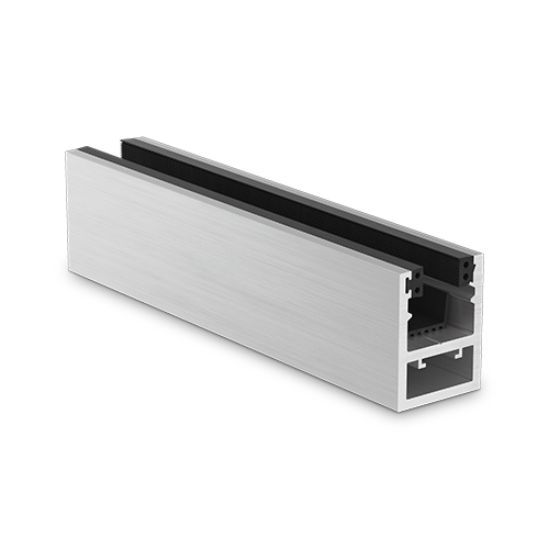 KAZIWALL top profiel glas 16.76/17.52mm L=2500mm, aluminium onbehandeld
