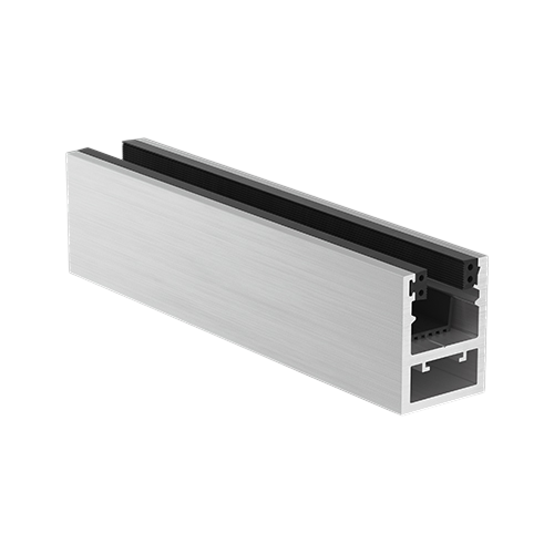 KAZIWALL Profil oben Glas 20.76/21.52mm L=5000mm, Aluminium natur eloxiert