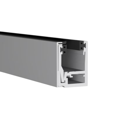 KAZIWALL en haut Profil 2-pièces verre 20.76/21.52mm L=5000mm, aluminium anodisé naturel