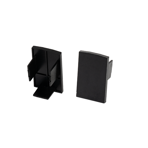 STARTRACK Endkappe, Glasstärke 8mm Kunststoff schwarz