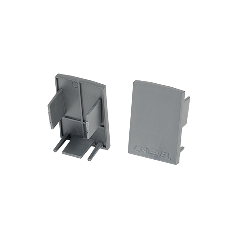 STARTRACK endcap, glass thickness 10mm plastic grey (discontinued product until 30/06/2026 or while stocks last)
