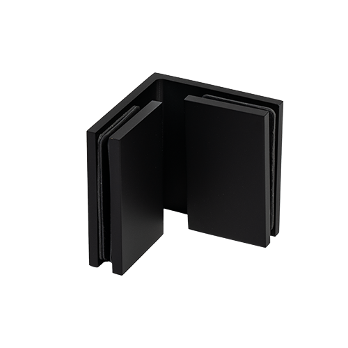 EXCITE verbinder glas-glas 90°, glas 8/10mm, messing Stealth Black